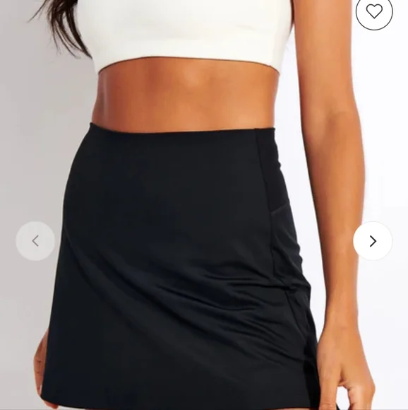 Girlfriend collective sport skort Black Size MED.  New - Picture 2 of 7